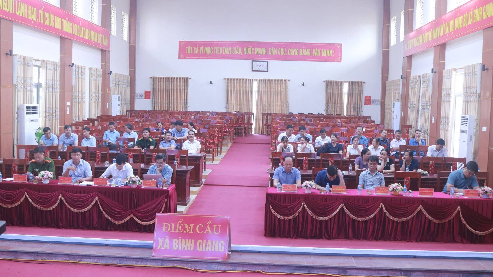 Xã Bình Giang quán triệt kết quả sau 1 năm vận hành mô hình tổ chức hệ thống chính trị mới